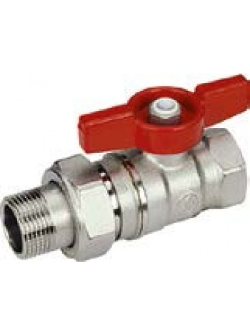 Кран шар.американкой 1/2  x3/4 с уплотн. сгоном хром  R259X004