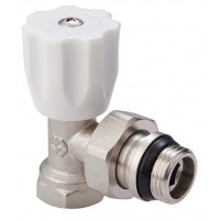 Вентиль радиаторный угловой ручной регулировки с кольцом 1/2 MVI TR.211.04